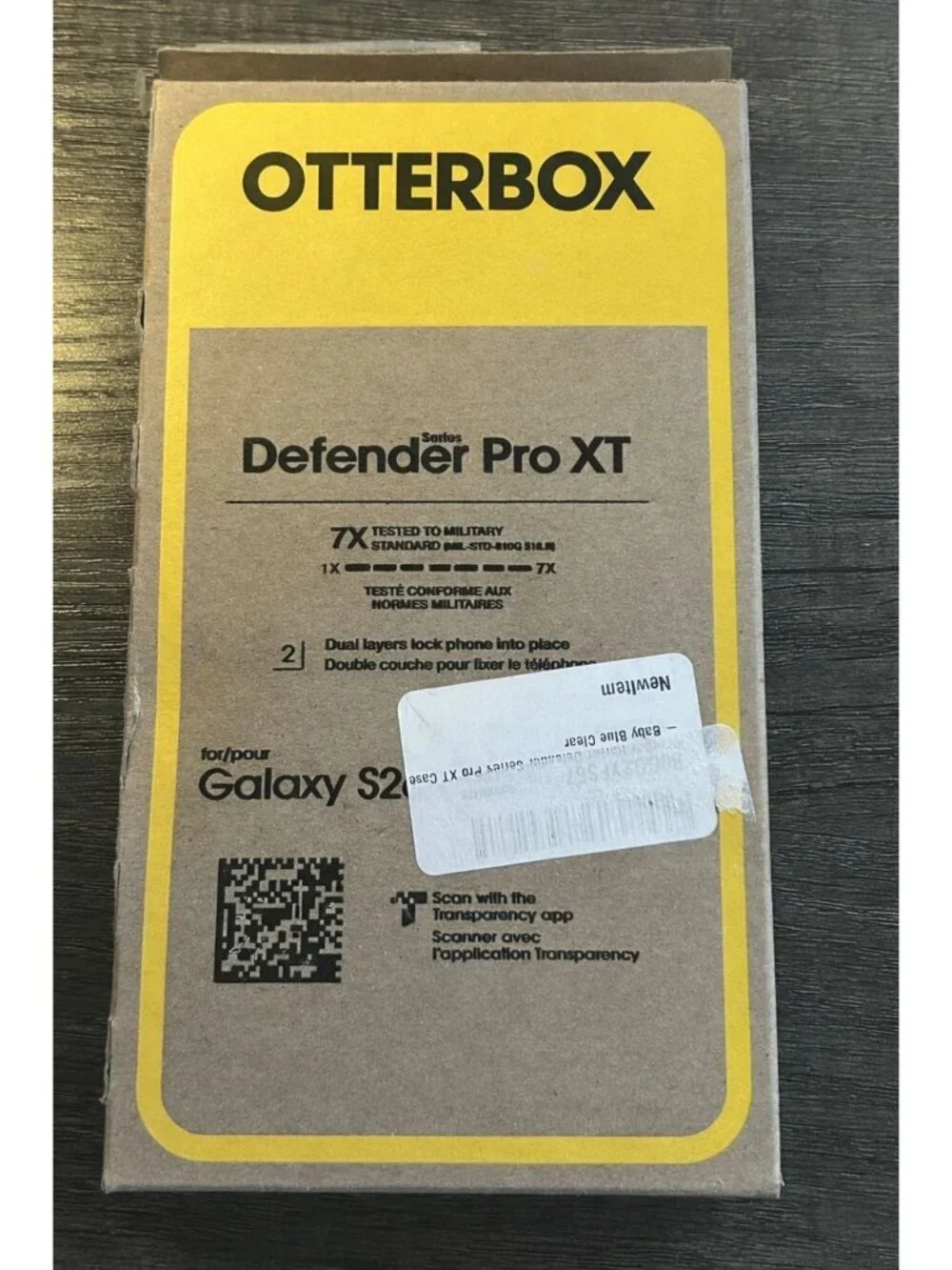 OtterBox Defender Pro XT Case for Samsung Galaxy S26 – Baby Blue Clear magnets